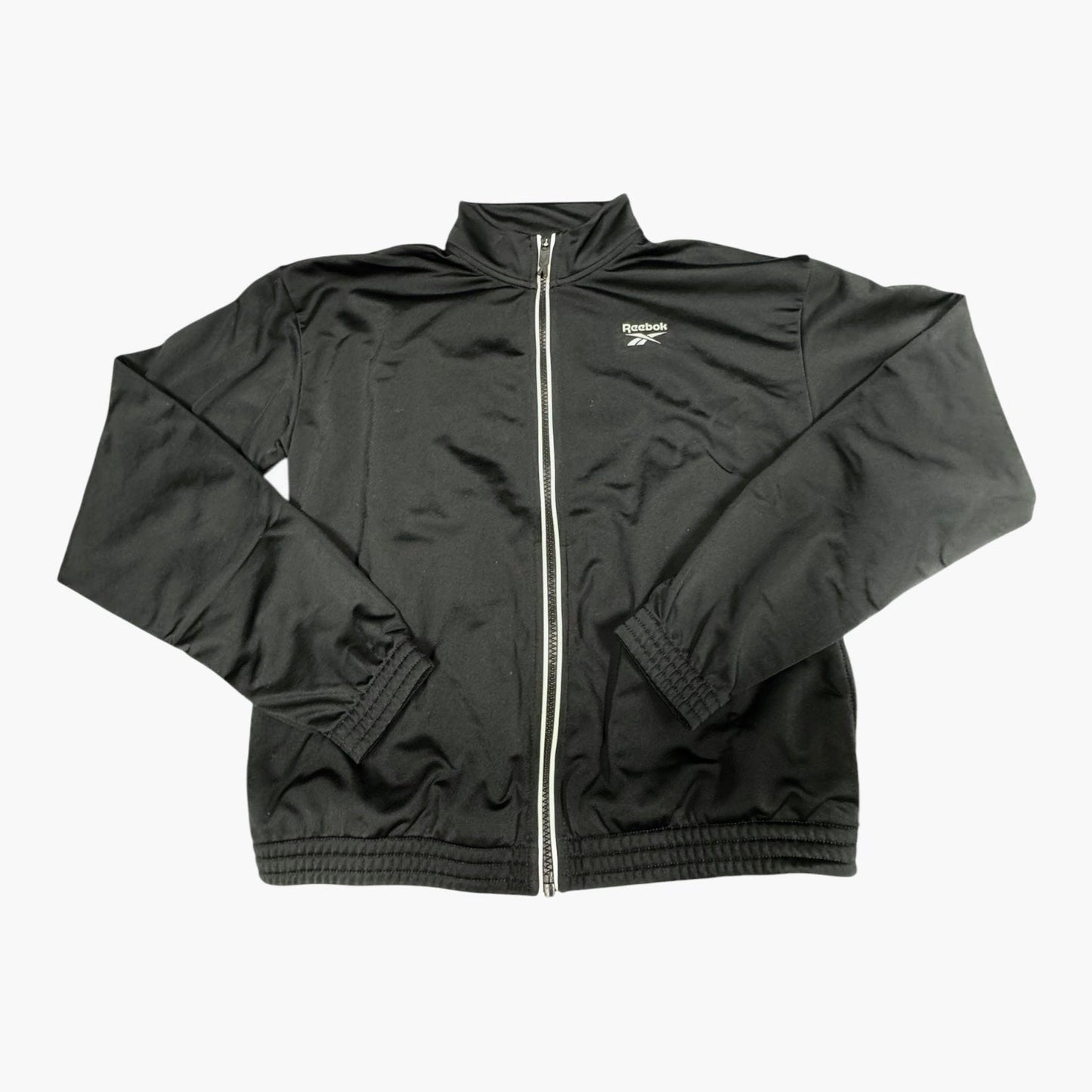 Athletic Jacket By Reebok In Black & White, Size: Xs