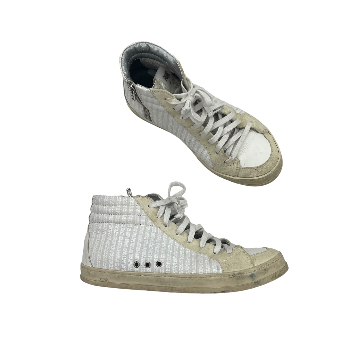 Shoes Sneakers By P448 In Cream, Size:7.5