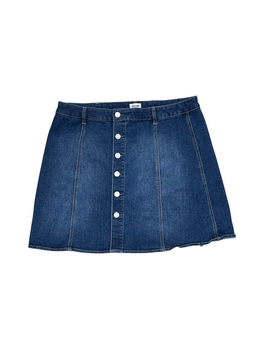 Skirt Mini & Short By Mossimo In Blue Denim, Size:18
