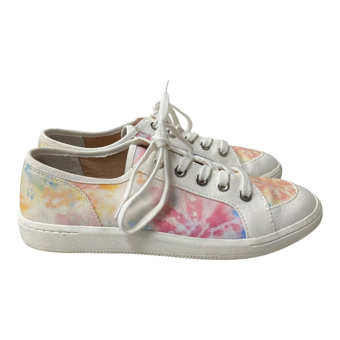 Shoes Sneakers By Dolce Vita In Pink & Yellow, Size:7.5