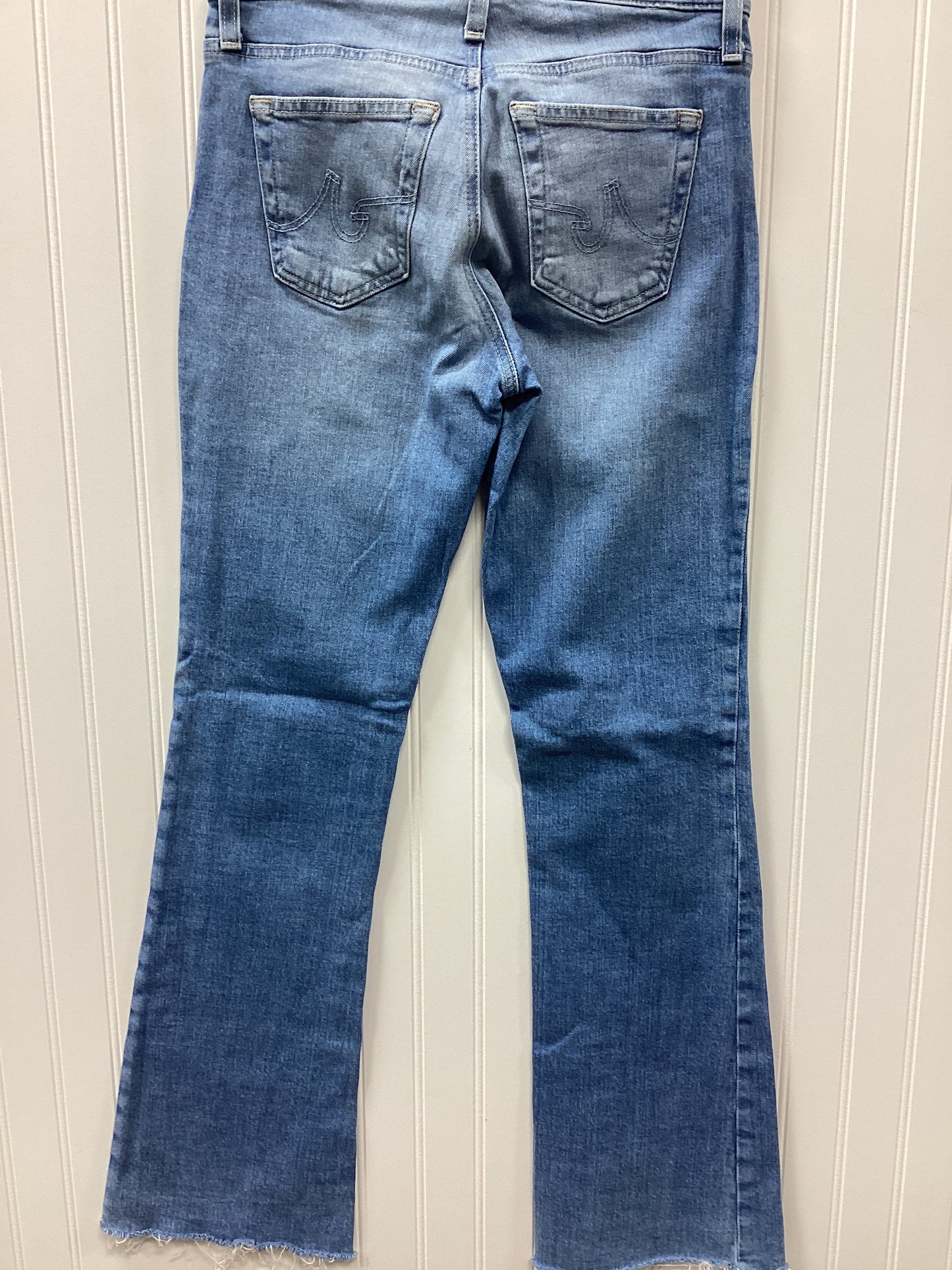 Jeans Boot Cut By Adriano Goldschmied In Blue Denim, Size:4