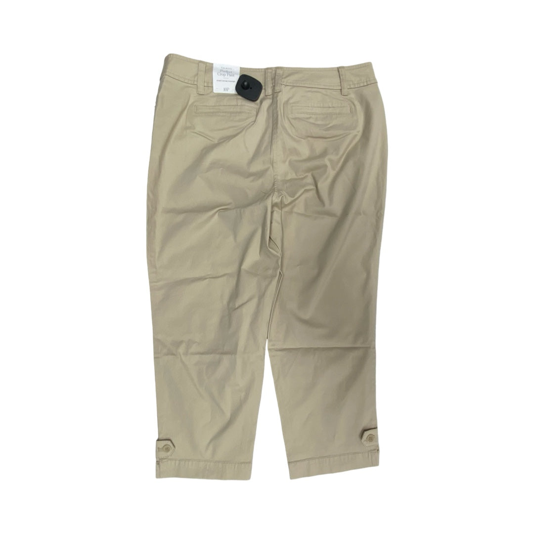 Pants Cropped By Talbots In Tan, Size:10P