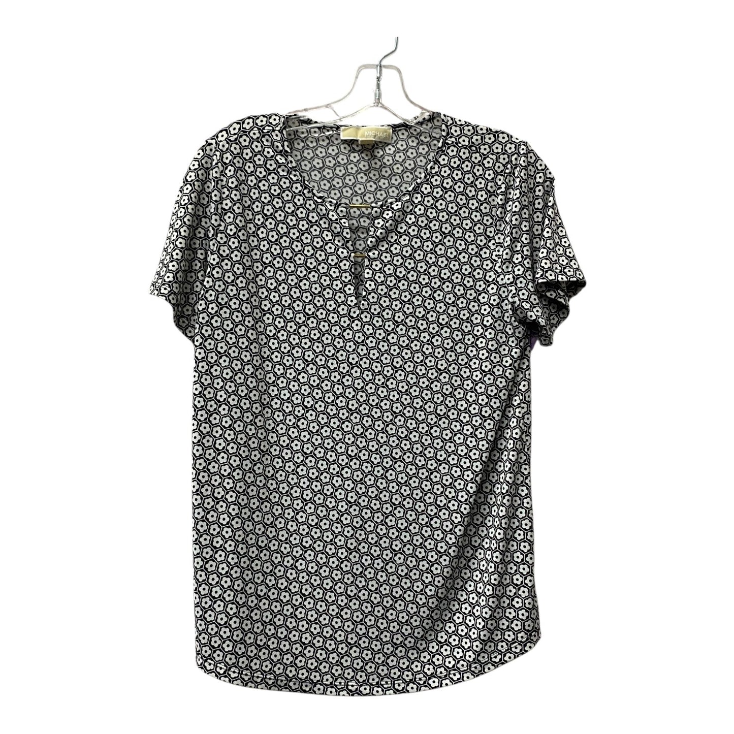 Top Ss By Michael By Michael Kors In Black & White, Size:S