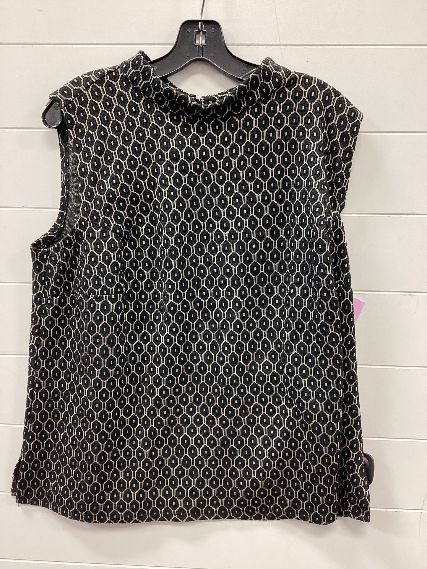 Top Sleeveless By Vince Camuto In Black & Tan, Size:2X
