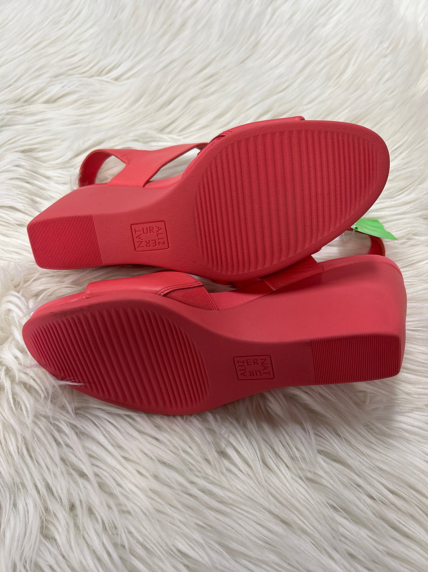 Sandals Heels Platform By Naturalizer In Coral, Size:9.5 NEW