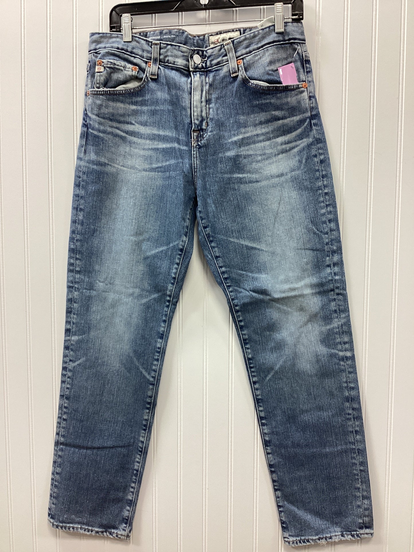 Jeans Straight By Adriano Goldschmied In Blue Denim, Size:6