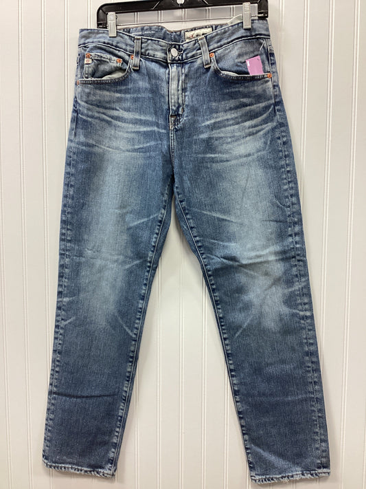 Jeans Straight By Adriano Goldschmied In Blue Denim, Size:6