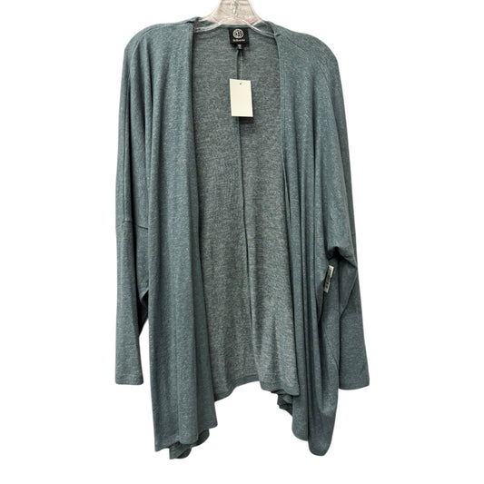 Cardigan By Bobeau In Blue, Size:2X