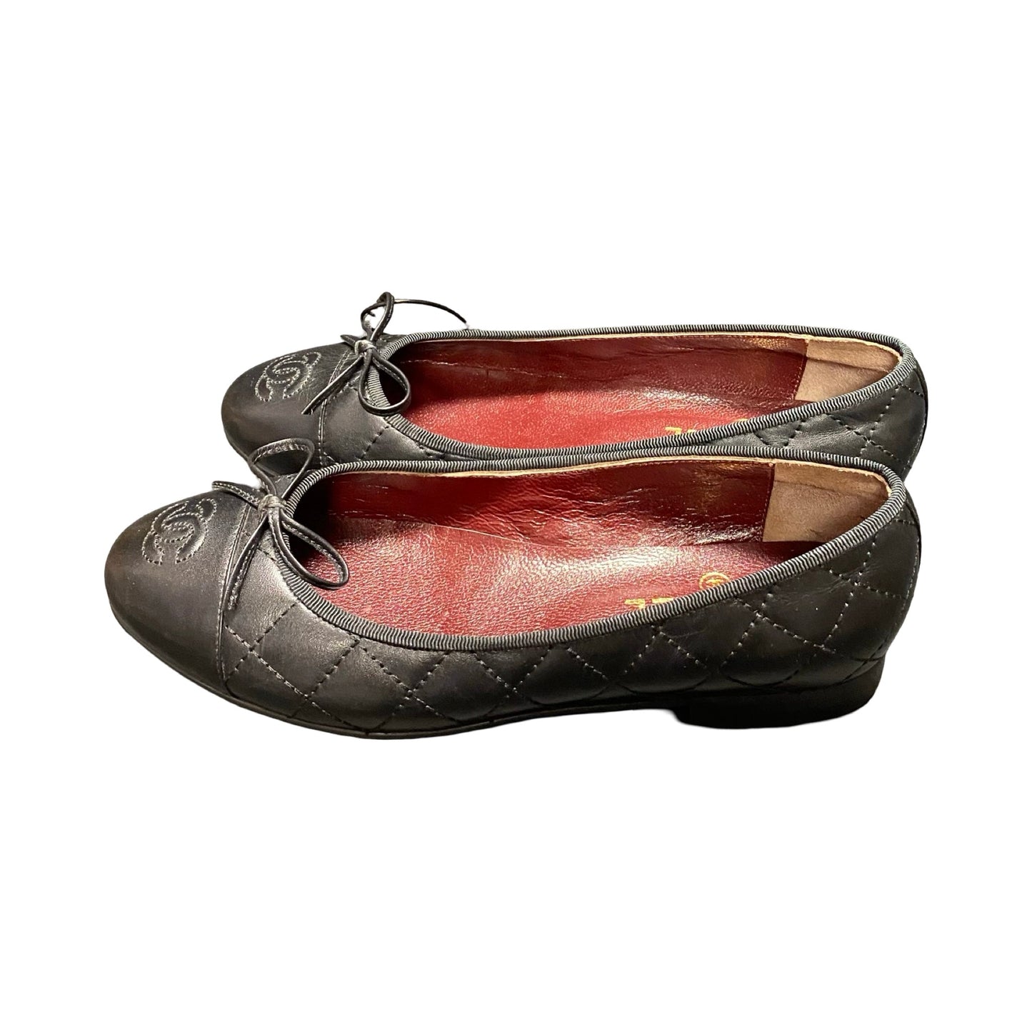 Shoes Luxury Designer By Chanel In Black, Size:7.5