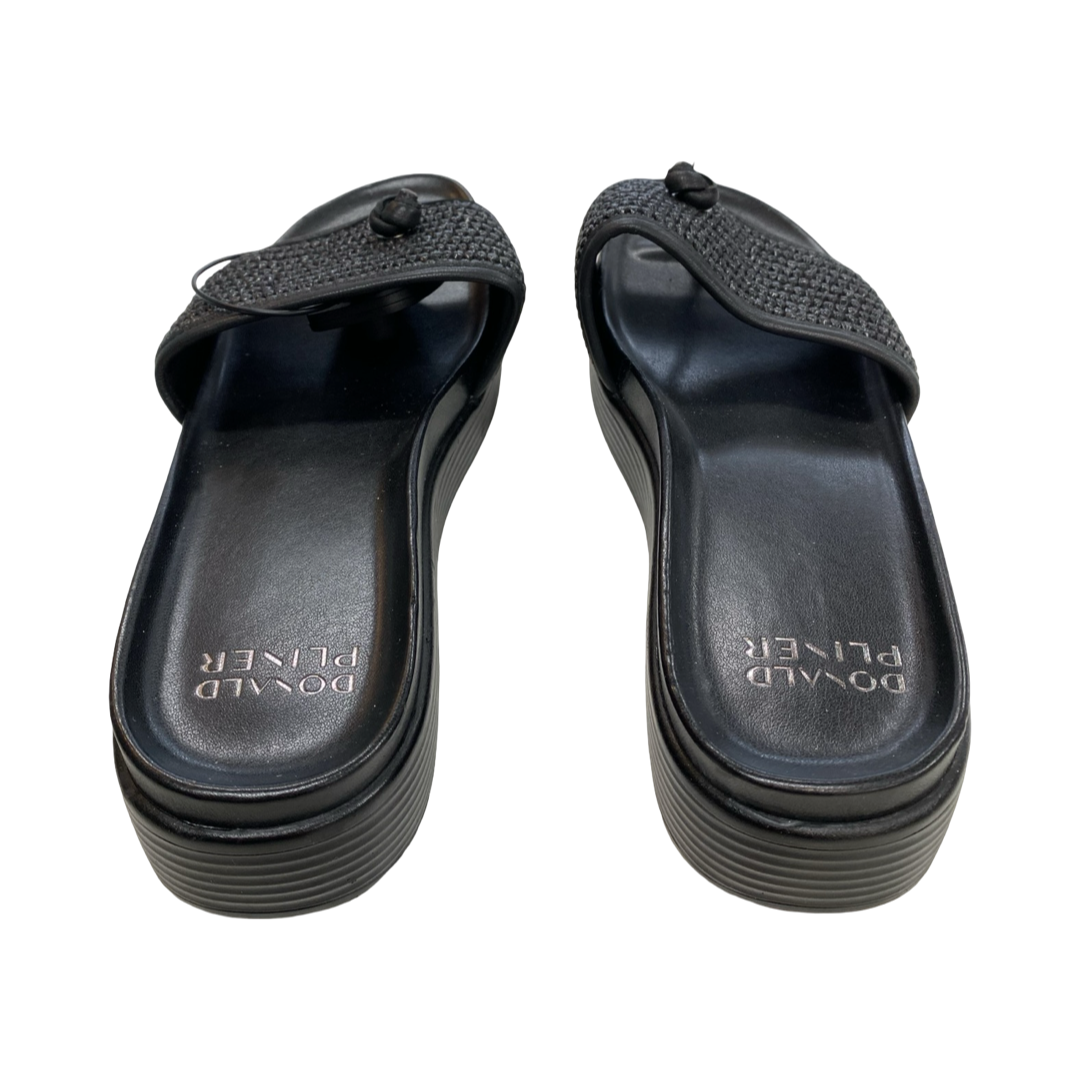 Sandals Heels Block By Donald Pliner In Black, Size:10