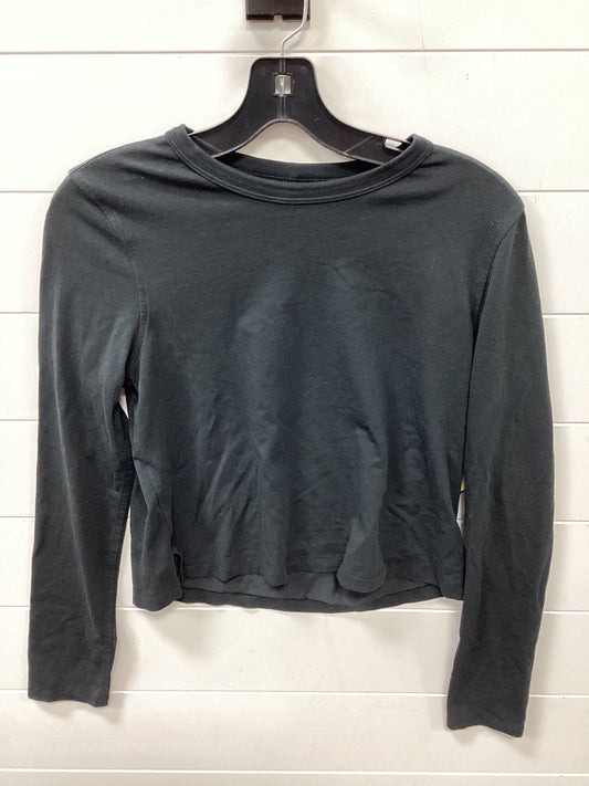 Athletic Top Ls Crewneck By Lululemon In Black, Size:M