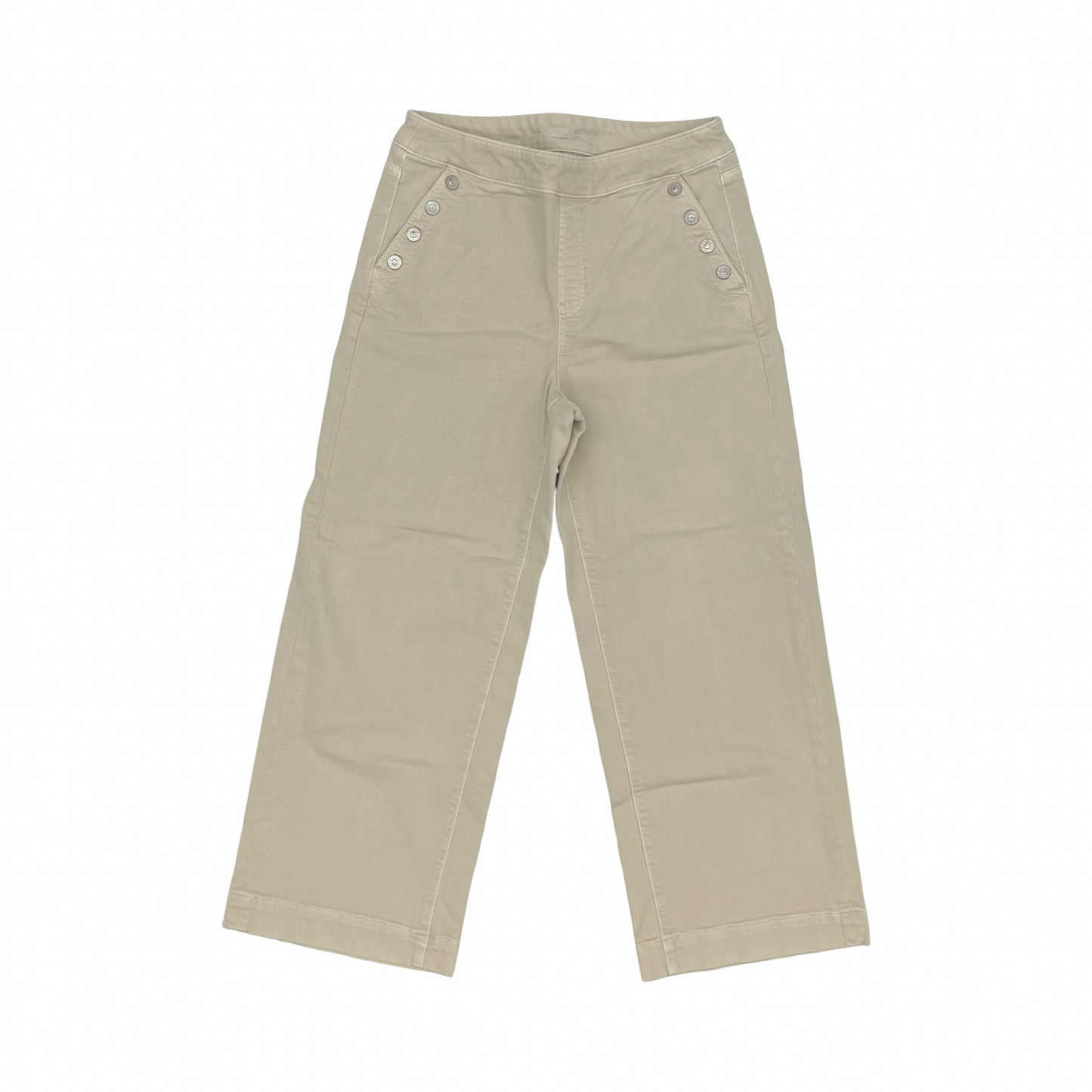 Jeans Cropped By Chicos In Tan Denim, Size:12