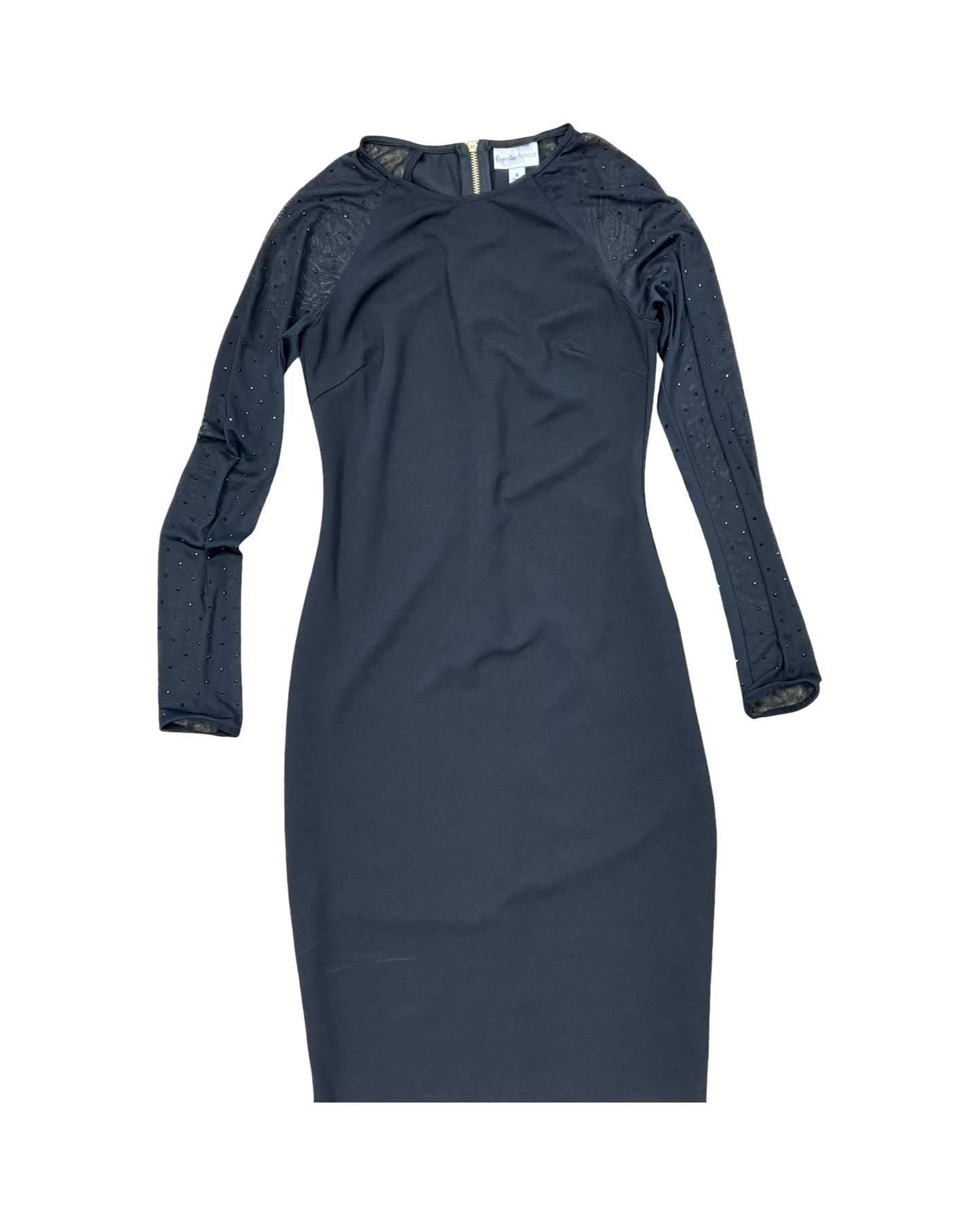 Dress Casual Midi By Premier Amour In Black, Size:S