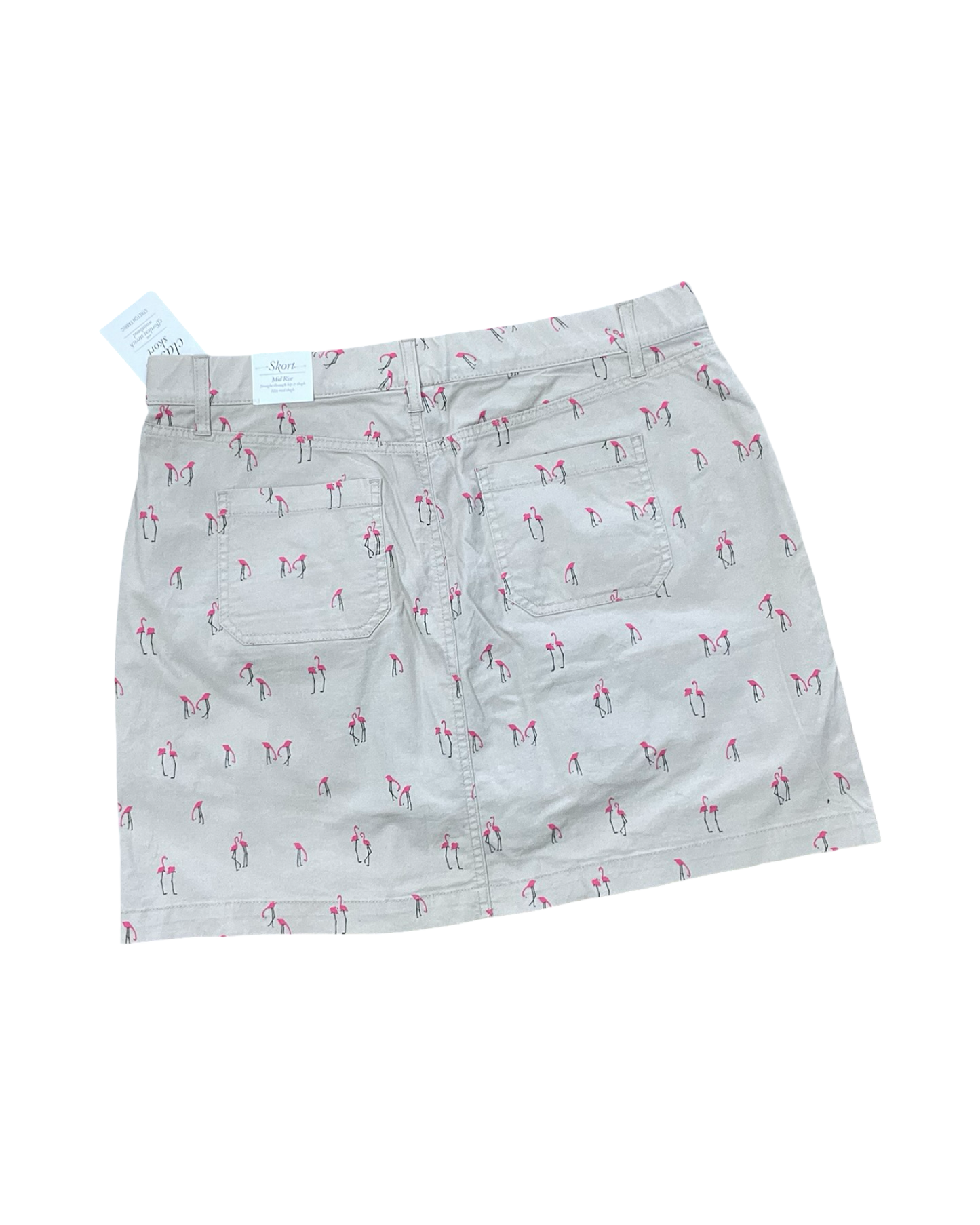 Skort By Croft And Barrow In Tan, Size:16