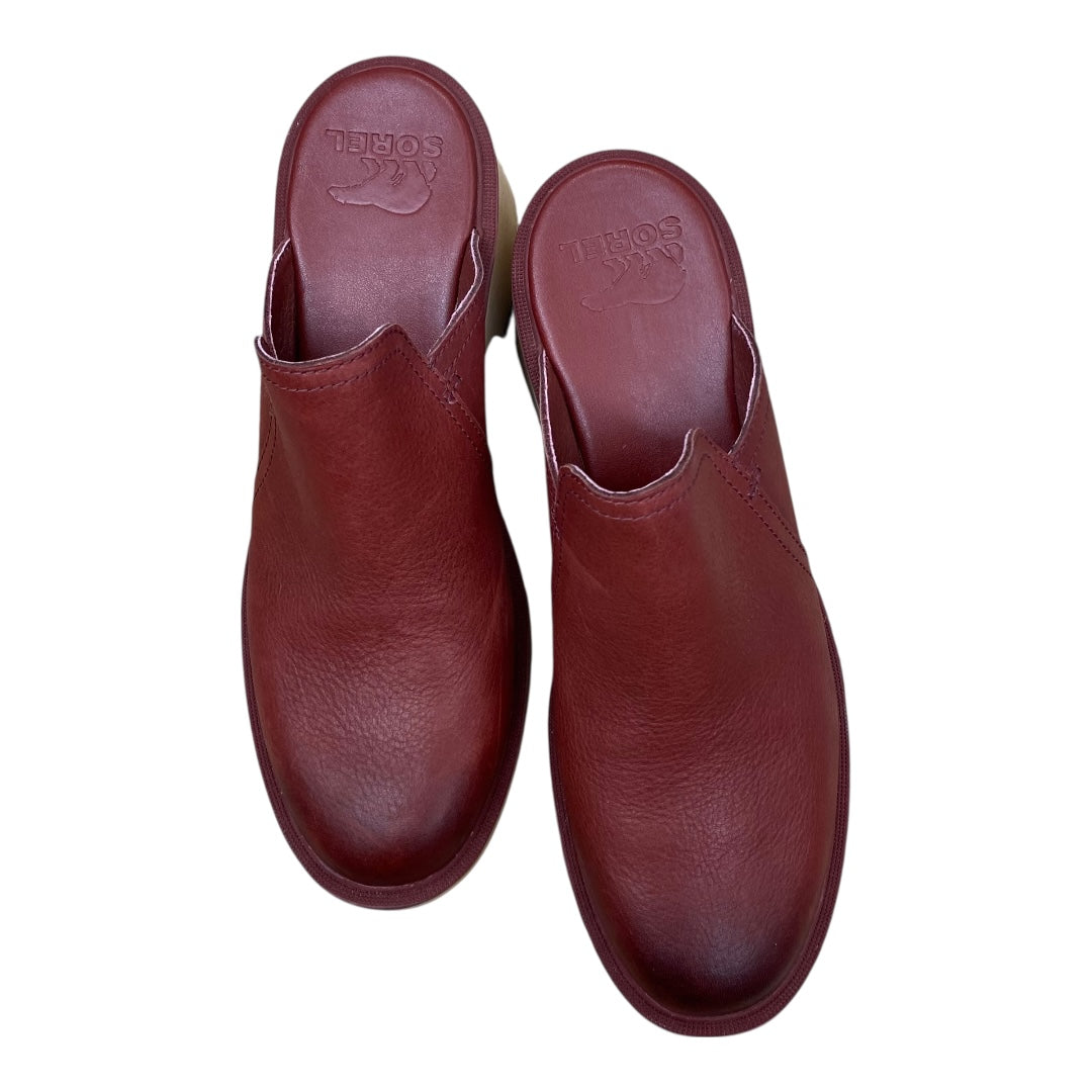 Shoes Designer By Sorel In Maroon, Size:10