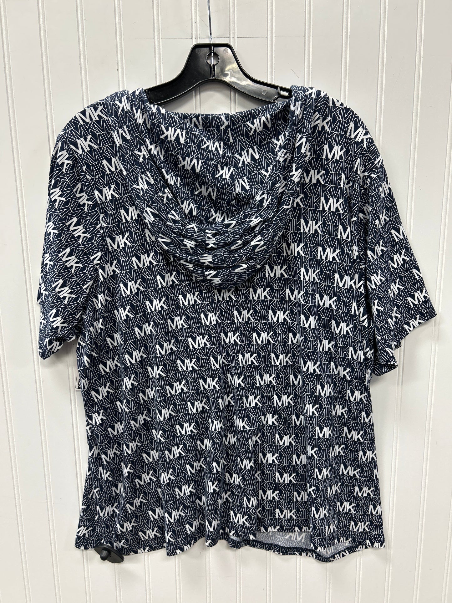 Top Ss By Michael By Michael Kors In Blue, Size:2X