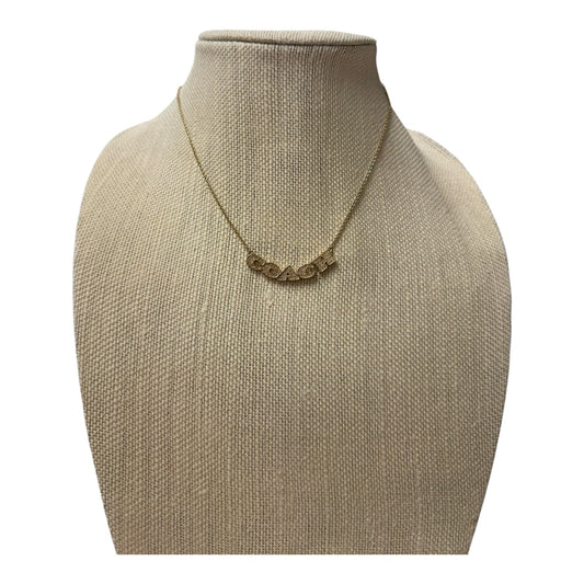 Necklace Designer By Coach In Gold