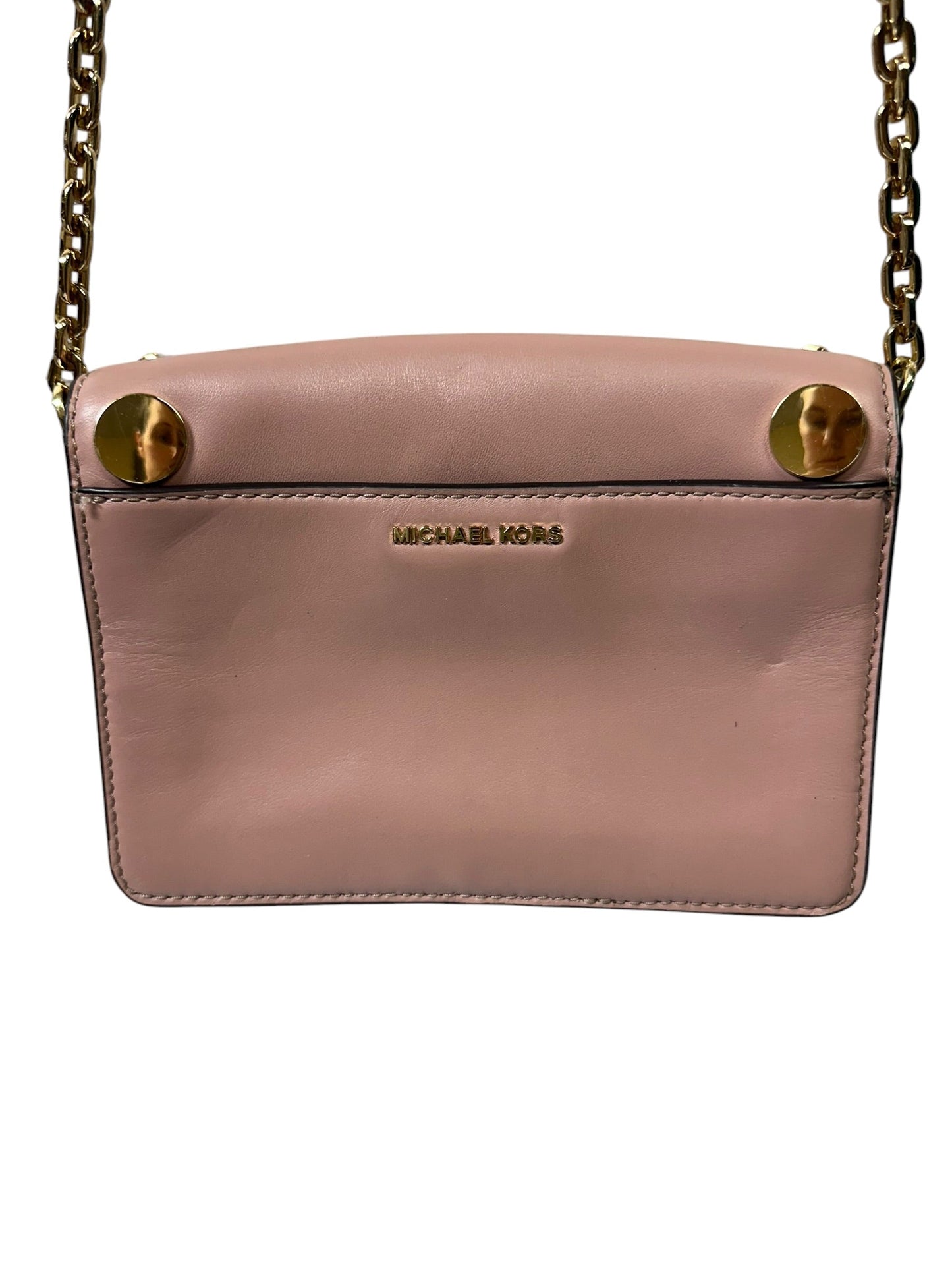 Crossbody Designer By Michael Kors In Pink, Size:Small
