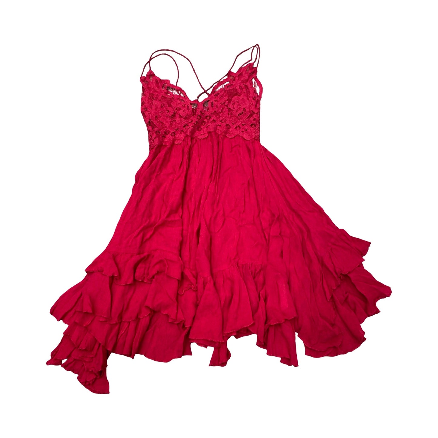 Dress Casual Midi By Free People In Red, Size:M