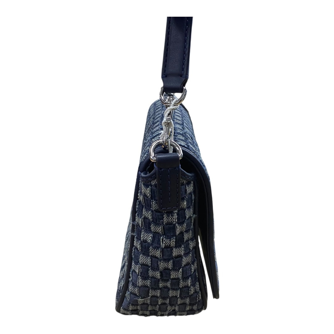 Handbag Designer By Tory Burch In Blue Denim, Size:Small