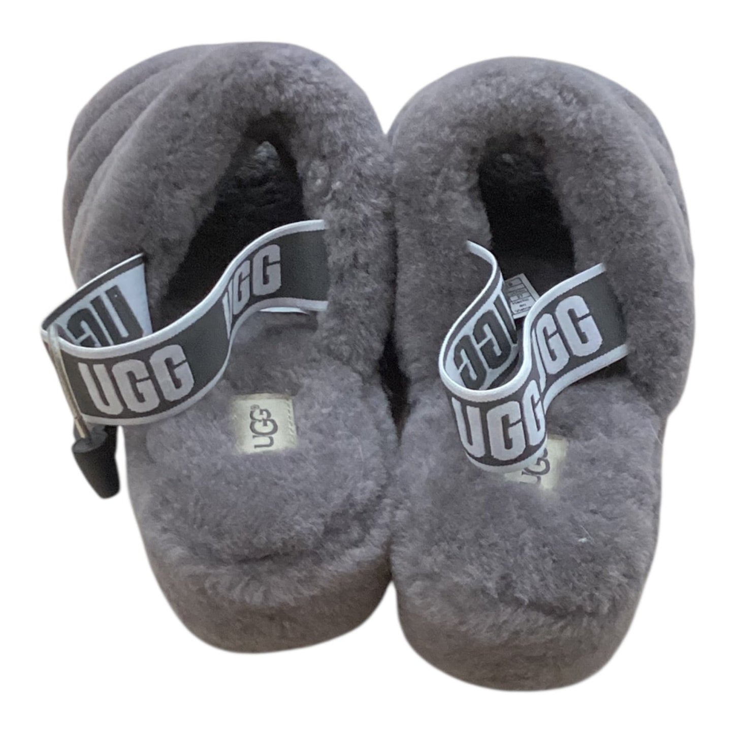 Slippers Designer By Ugg In Grey, Size:10