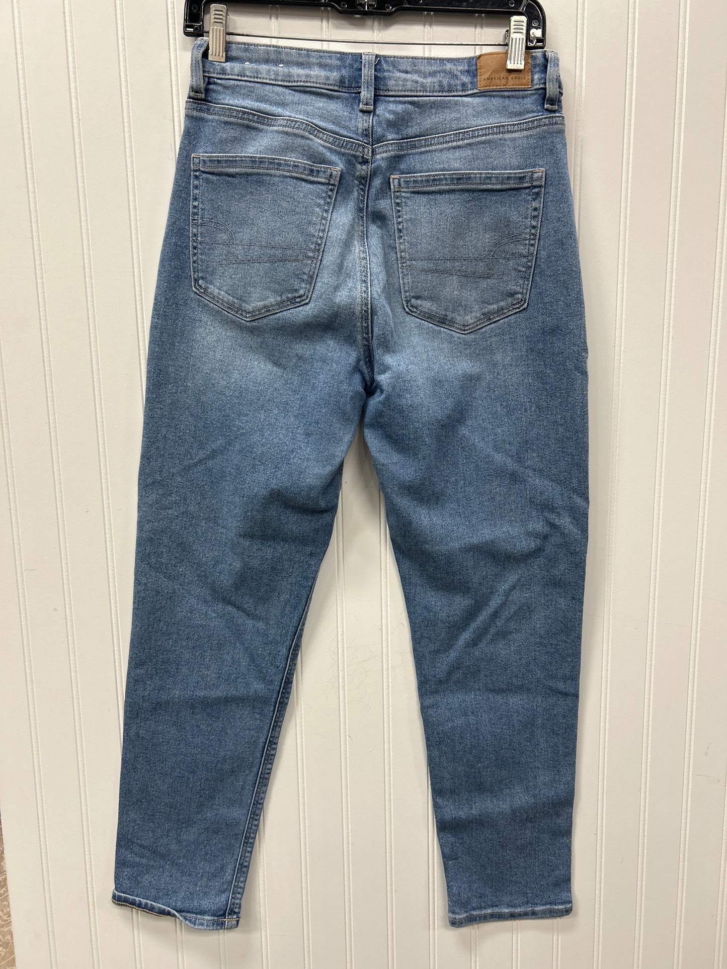 Jeans Boyfriend By American Eagle In Blue Denim, Size:4