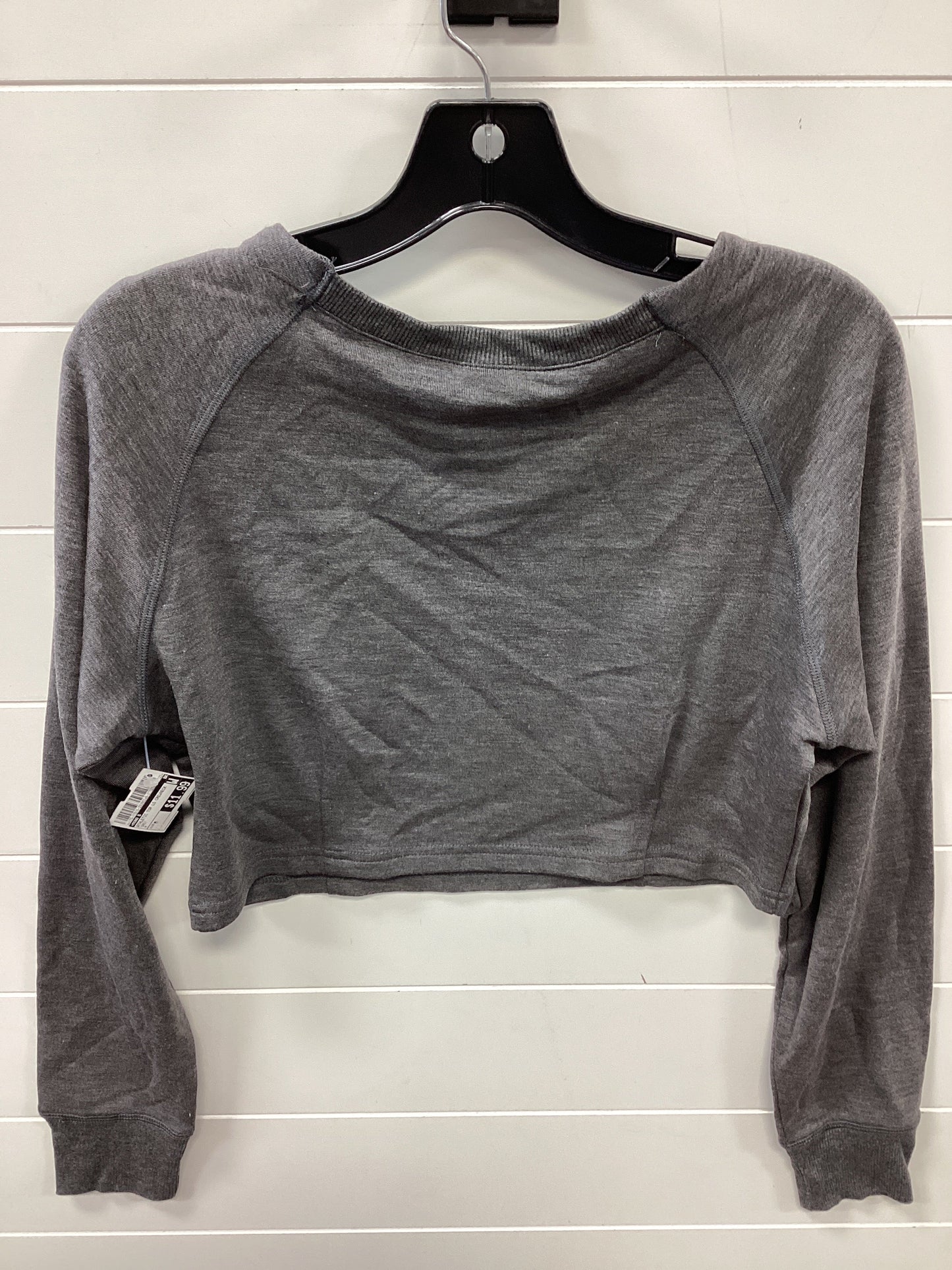 Athletic Top Ls Crewneck By Mono B In Grey, Size:M