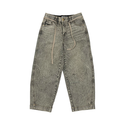 Jeans Wide Leg By Democracy In Black & Tan, Size:6