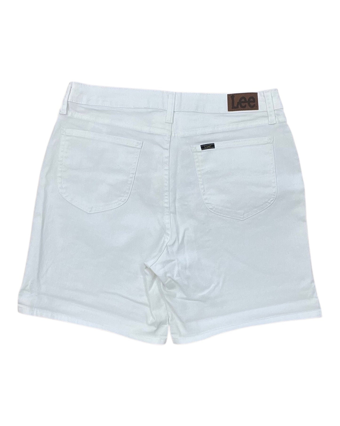 Shorts By Lee In White Denim, Size:14