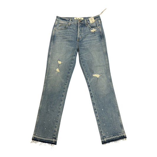 Jeans Straight By Amo In Blue Denim, Size:4