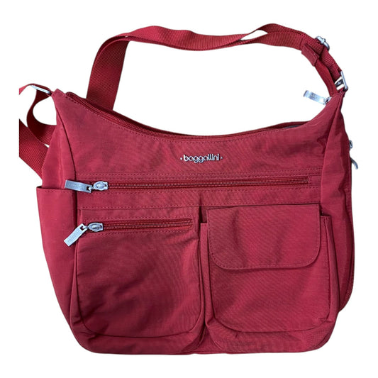 Crossbody By Baggallini In Red, Size:Medium