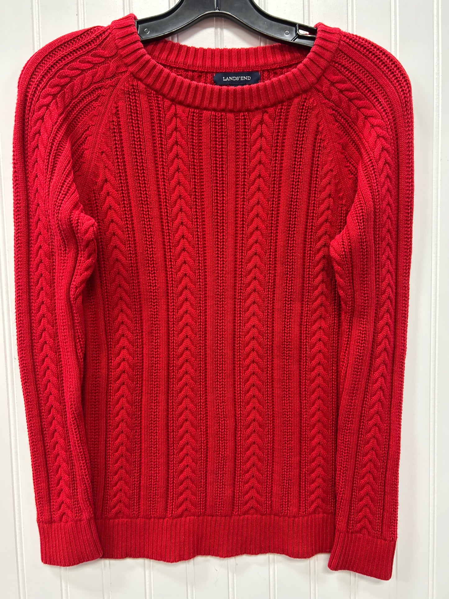Sweater By Lands End In Red, Size:S