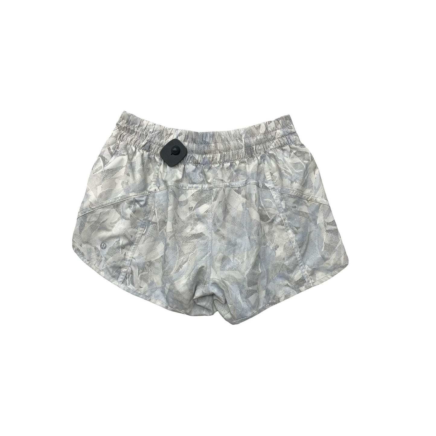 Athletic Shorts By Lululemon In Grey & White, Size:10