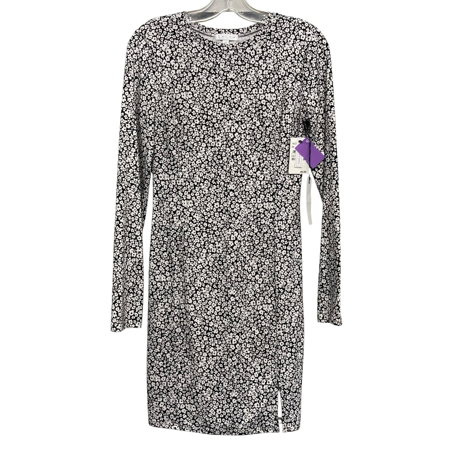 Dress Casual Short By Leith In Black & White, Size:Xs