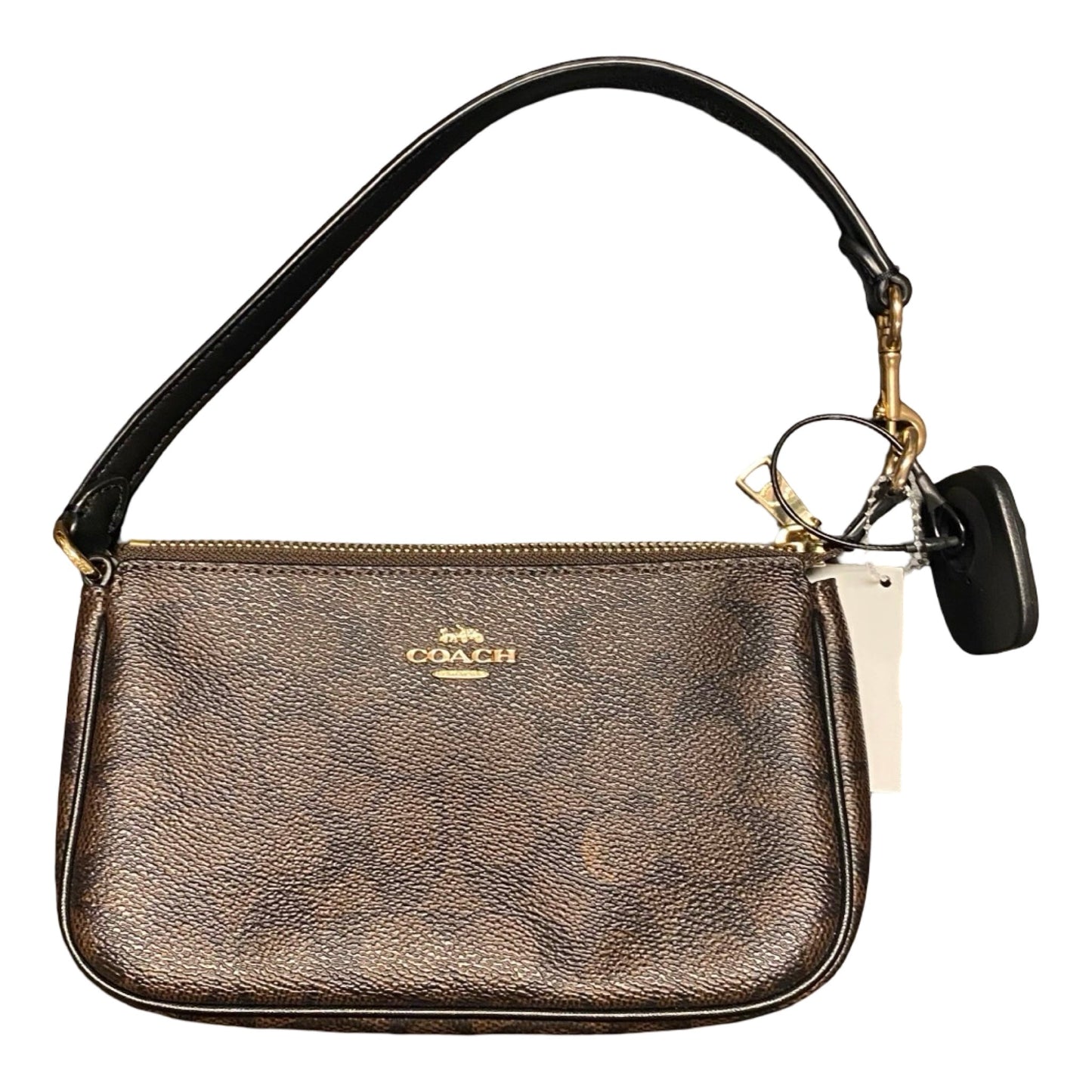 Handbag Designer By Coach In Brown, Size:Small