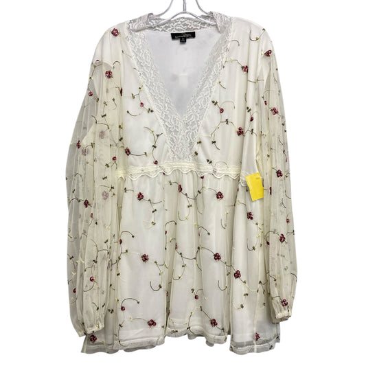 Top Ls By Suzanne Betro In Cream, Size:4X