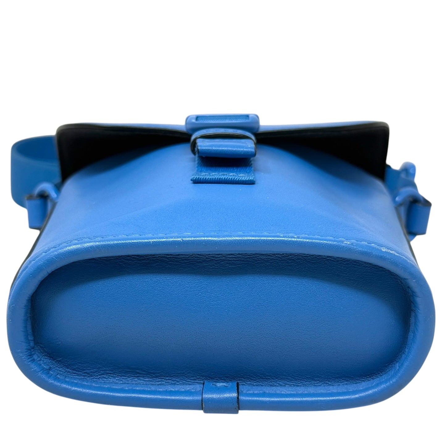 Track Small Flap Leather Crossbody Bag In Racer Blue Designer By Coach, Size: Small