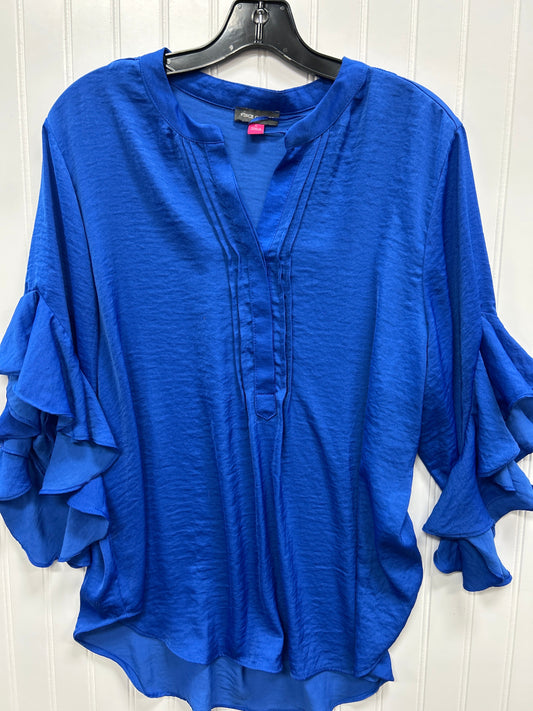 Top Ls By Vince Camuto In Blue, Size:L