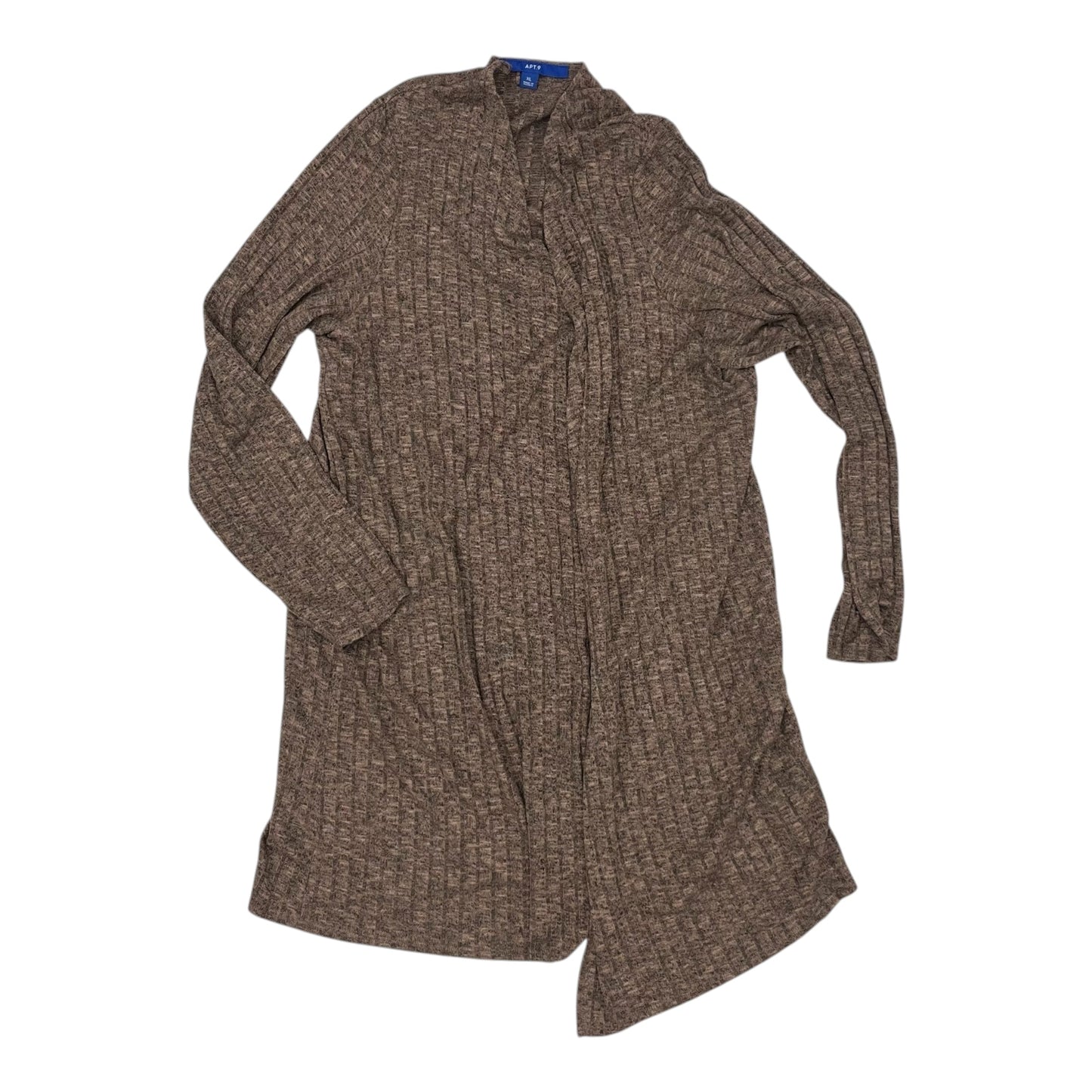 Cardigan By Apt 9 In Brown, Size:Xl