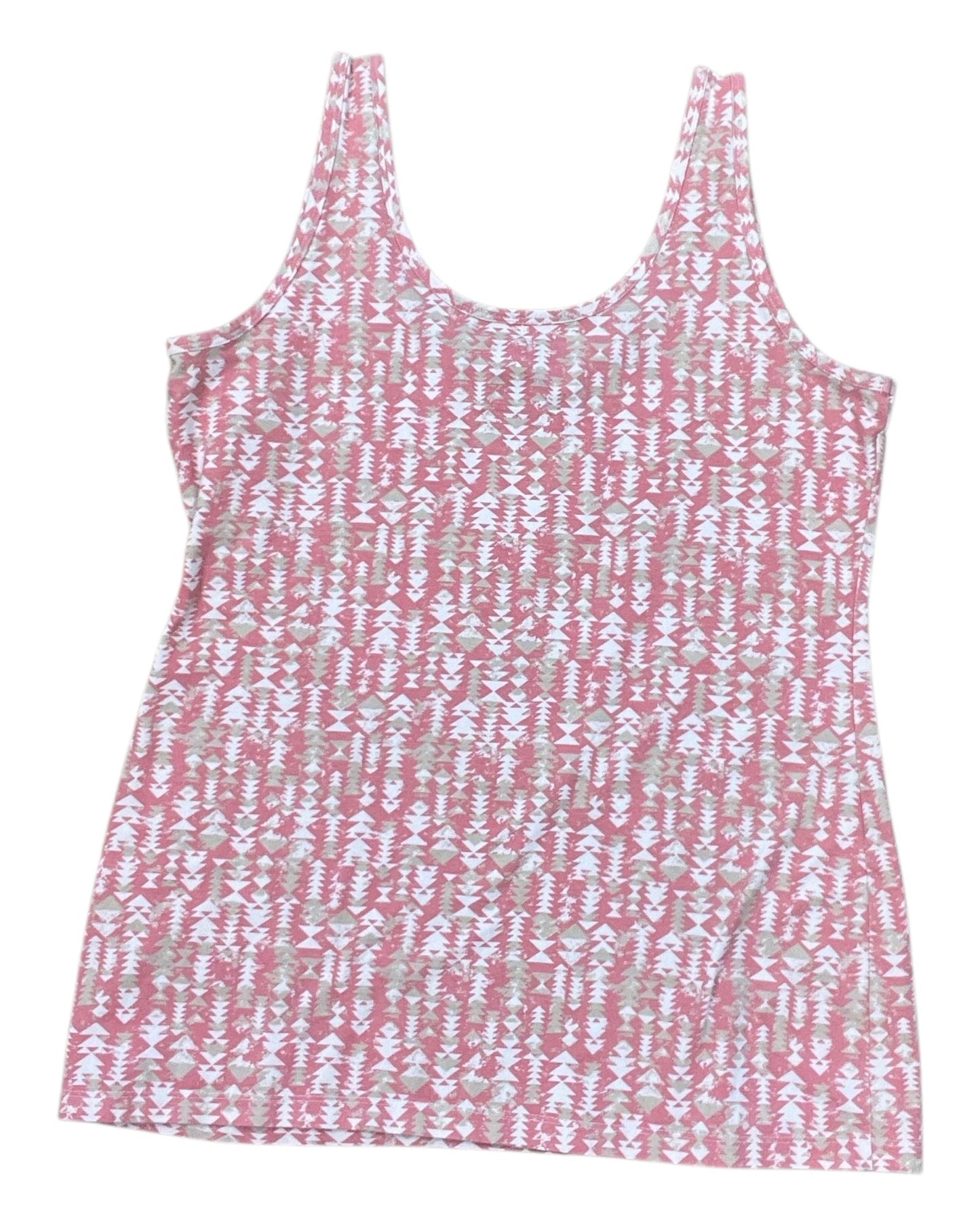 Tank Top By Maurices In Pink & Tan, Size:L
