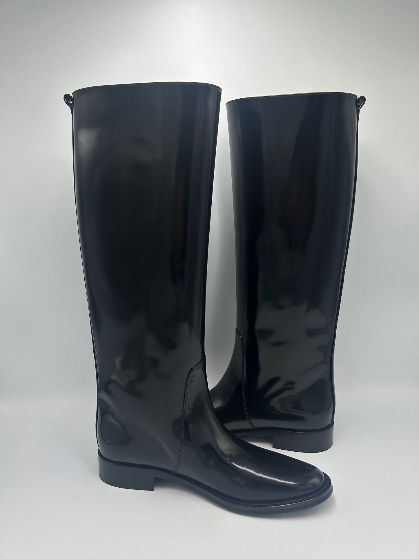 Yves Saint Laurent YSL Hunt Designer Luxury Riding Boots, Size: 8 (38)