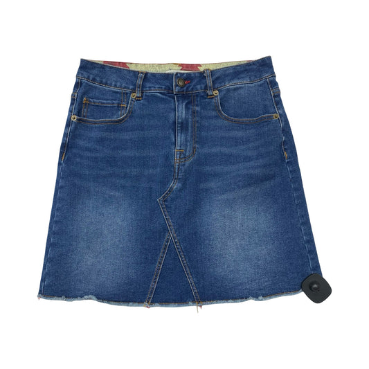Skirt Midi By Frye And Co In Blue Denim, Size:4