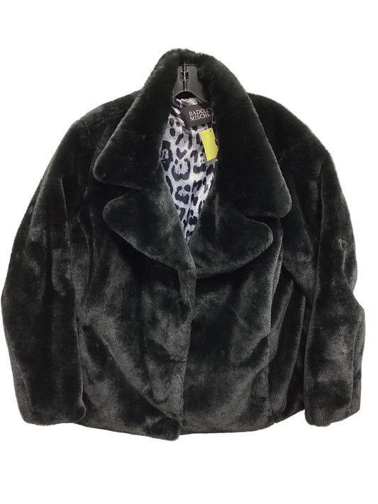 Coat Faux Fur & Sherpa By Badgley Mischka In Black, Size:1X