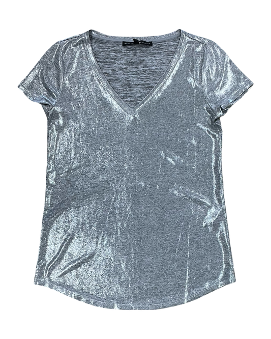 Top Ss By White House Black Market In Silver, Size:Xs