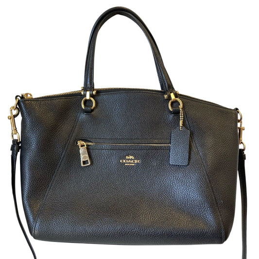 Handbag Designer By Coach In Black, Size:Medium