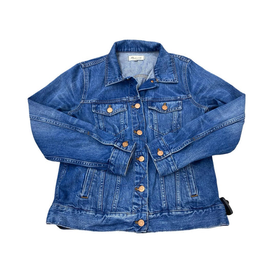 Jacket Denim By Madewell In Blue Denim, Size:M