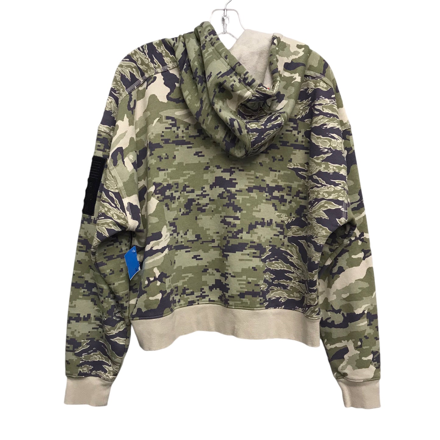 Athletic Sweatshirt Hoodie By Under Armour In Camouflage Print, Size:L