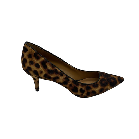 Shoes Heels Kitten By Nine West In Animal Print, Size:7.5