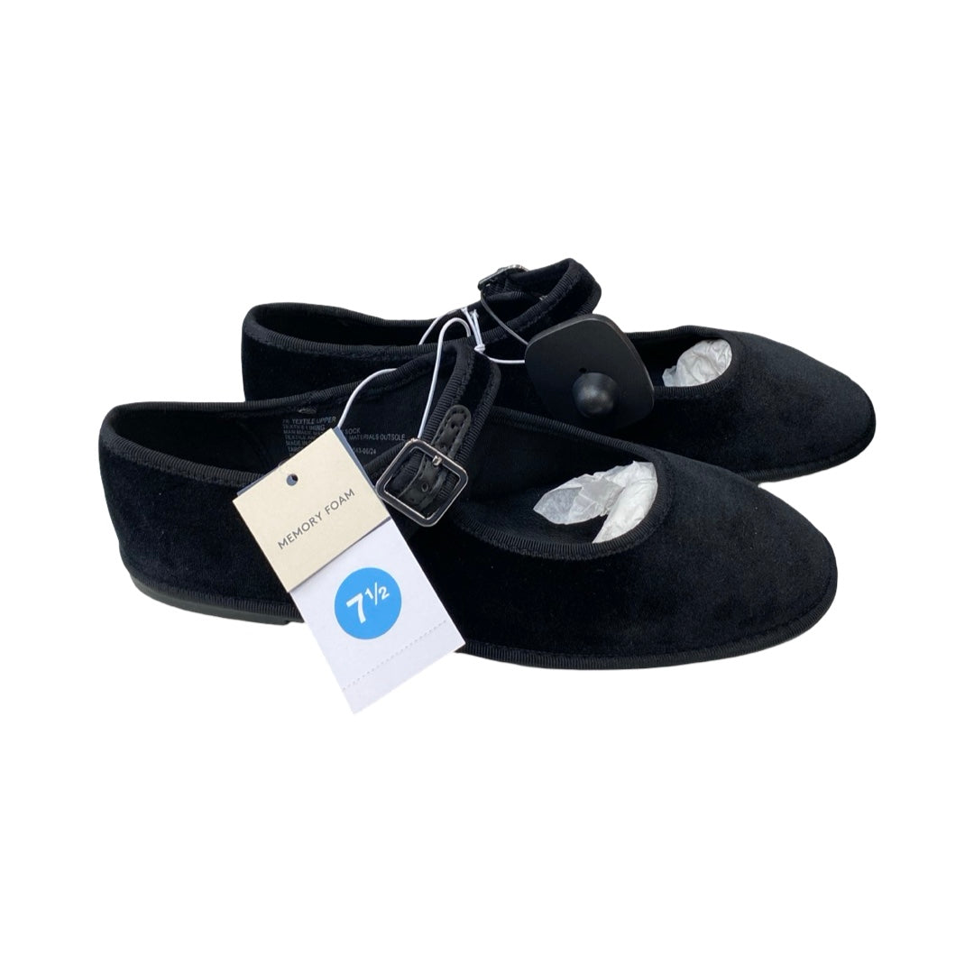 Shoes Flats By Universal Thread In Black, Size:7.5