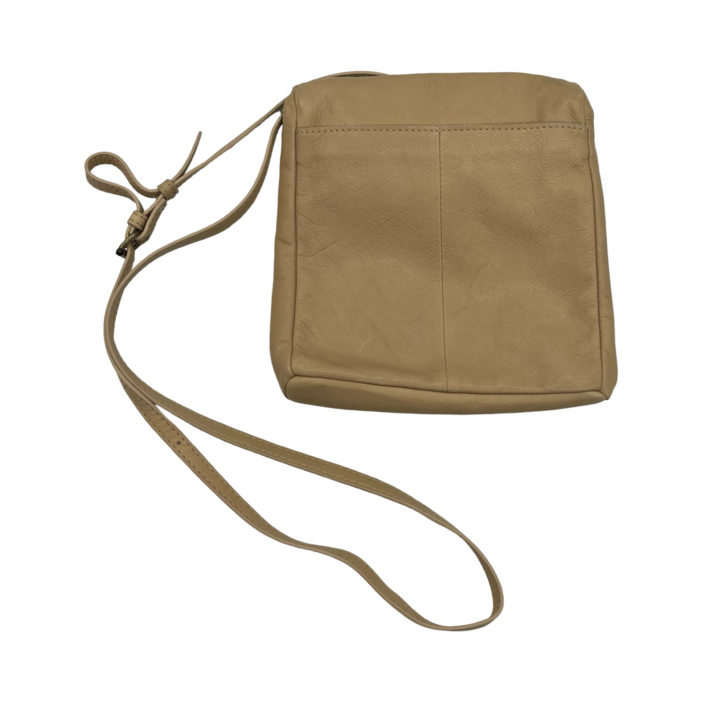 Crossbody Leather By Clothes Mentor In Tan, Size:Small